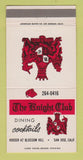 Matchbook Cover - Knight Club San Jose CA 30 Strike