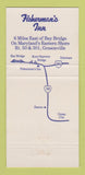 Matchbook Cover - Fisherman's Inn Restaurant Grasonville MD 30 Strike