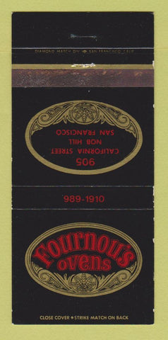 Matchbook Cover - Fournou's Ovens Restaurant San Francisco CA 30 Strike