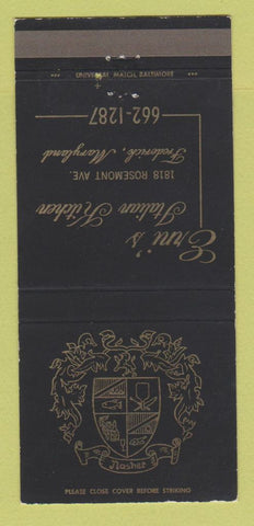 Matchbook Cover - Erni's Italian Kitchen Frederick MD 30 Strike