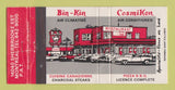 Matchbook Cover - Bin Kin Cosmi Kon Restaurant Montreal QC WEAR 30 Strike