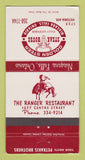 Matchbook Cover - Golden Steer Steak House Niagara Falls ON Ranger 30 Strike