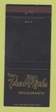 Matchbook Cover - Fred Ricks Restaurants 30 Strike