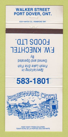 Matchbook Cover - Fisherman's Catch Restaurant Port Dover ON 30 Strike
