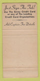 Matchbook Cover - Envoy Restaurant Steak New York City 30 Strike