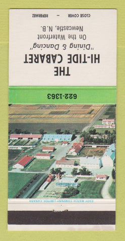 Matchbook Cover - Hi Tide Cabaret Newcastle NB 30 Strike