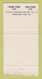 Matchbook Cover - Hi Tide Cabaret Newcastle NB 30 Strike