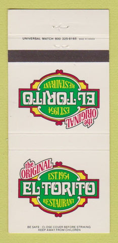 Matchbook Cover - El Torito Restaurant 30 Strike