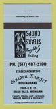 Matchbook Cover - Golden Nugget Restaurant Irish Hills MI 30 Strike