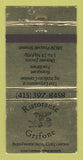 Matchbook Cover - Ristorante Grifone San Francisco CA WEAR 30 Strike