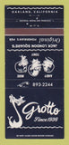 Matchbook Cover - Grotto Restaurant Oakland CA 30 Strike