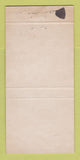 Matchbook Cover - Fisherman's Wharf Restaurant Knightsbridge UK 30 Strike