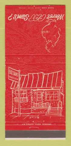 Matchbook Cover - Fat Sam's Restaurant Buffalo NY Spaghetti Factory 30 Strike