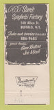 Matchbook Cover - Fat Sam's Restaurant Buffalo NY Spaghetti Factory 30 Strike