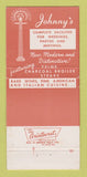 Matchbook Cover - Johnny's Pizza La Grange Park IL 30 Strike