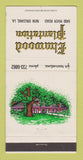 Matchbook Cover - Elmwood Plantation New Orleans LA 30 Strike