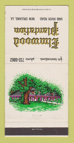 Matchbook Cover - Elmwood Plantation New Orleans LA 30 Strike
