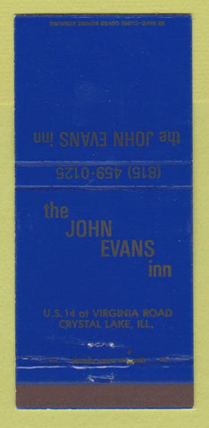 Matchbook Cover - John Evans Inn Crystal Lake IL 30 Strike