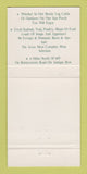 Matchbook Cover - Harryman House Reisterstown MD 30 Strike