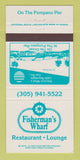 Matchbook Cover - Fisherman's Wharf Restaurant Pompano Beach FL 30 Strike