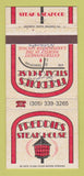 Matchbook Cover - Freddies Steak House Orlando FL WRITING 30 Strike