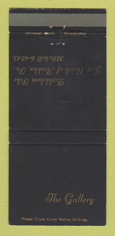 Matchbook Cover - The Gallery Ambler PA 30 Strike