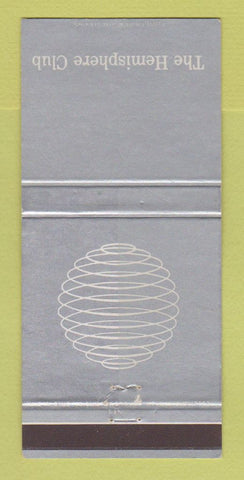 Matchbook Cover - Hemisphere Club New York City Rockefeller Center 30 Strike