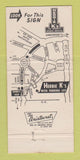 Matchbook Cover - Herbie K's Restaurant Steak Alexandria LA 30 Strike
