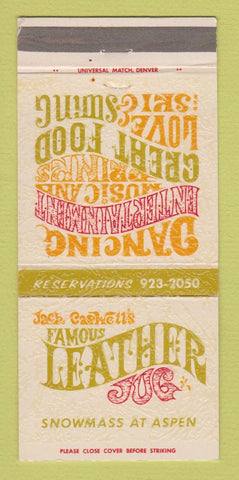 Matchbook Cover - Leather Jub Restaurant Snowmass Aspen Colorado 30 Strike