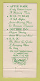 Matchbook Cover - Leather Jub Restaurant Snowmass Aspen Colorado 30 Strike