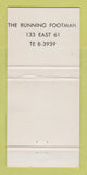 Matchbook Cover - Michael Pearman's Famous Footman Restaurant 30 Strike
