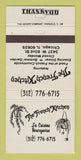 Matchbook Cover - The French Kitchen Chicago IL 30 Strike