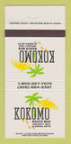 Matchbook Cover - Kokomo Beahc Bar Holiday Isle FL 30 Strike