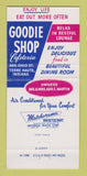Matchbook Cover - Goodie Shop Cafeteria Terre Haute IN WEAR 30 Strike