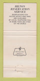 Matchbook Cover - French Garden Bar New Orleans LA Hilton Hotel 30 Strike