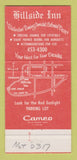 Matchbook Cover - Hillside Inn Plymouth MI 30 Strike