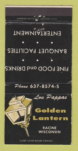 Matchbook Cover - Golden Lantern Restaurant Racine WI WEAR 30 Strike