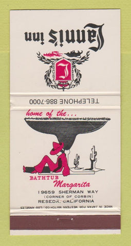 Matchbook Cover - Lanni's Inn Reseda CA 30 Strike