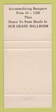 Matchbook Cover - Lancer Steak House Schaumburg IL 30 Strike