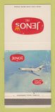 Matchbook Cover - Jeno's Fan Jet Falcon Pizza Rolls Duluth MN WEAR 30 Strike