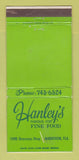 Matchbook Cover - Hanley's Restaurant Marathon FL WEAR 30 Strike