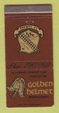 Matchbook Cover - Golden Helmet Restaurant LA Canada CA Country Club 30 Strike