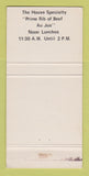 Matchbook Cover - Larry & Ed's Steak n Stein Milwaukee WI 30 Strike