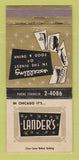 Matchbook Cover - Lander's Restaurant Chicago IL 30 Strike