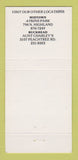 Matchbook Cover - Groundhog Tavern Atlanta GA 30 Strike