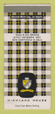 Matchbook Cover - Highland House Los Angeles CA 30 Strike