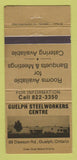 Matchbook Cover - Guelph Steelworkers Centre ON 30 Strike