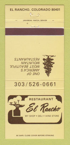 Matchbook Cover - Restaurant El Rancho Colorado 30 Strike