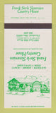Matchbook Cover - Frank Sterle Slovenian Country House Cleveland OH 30 Strike