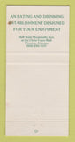 Matchbook Cover - Elephant Bar Restaurant Phoenix AZ 30 Strike